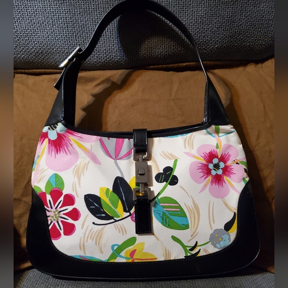 Gucci floral Tom Ford Jackie bag. - Picture 1 of 14